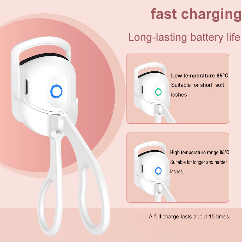 Portable Electric Heated Comb Eyelash Curler - Long Lasting Curls