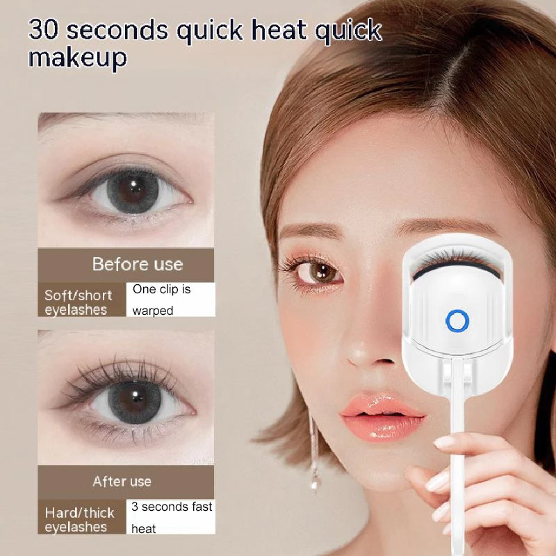 Portable Electric Heated Comb Eyelash Curler - Long Lasting Curls