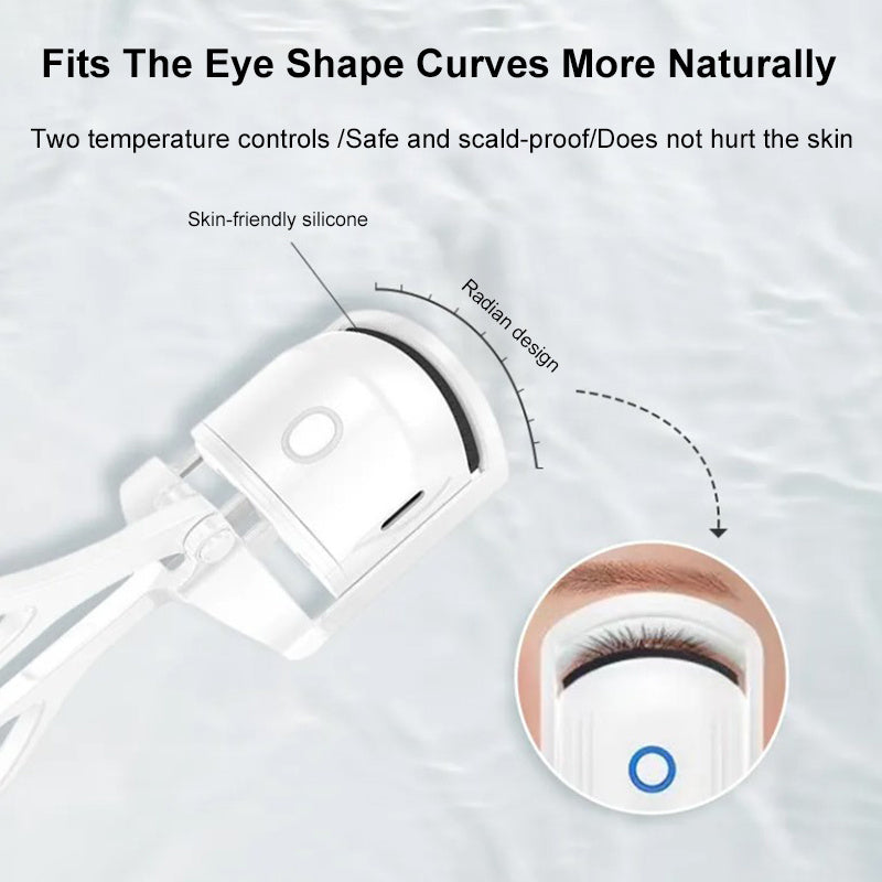 Portable Electric Heated Comb Eyelash Curler - Long Lasting Curls