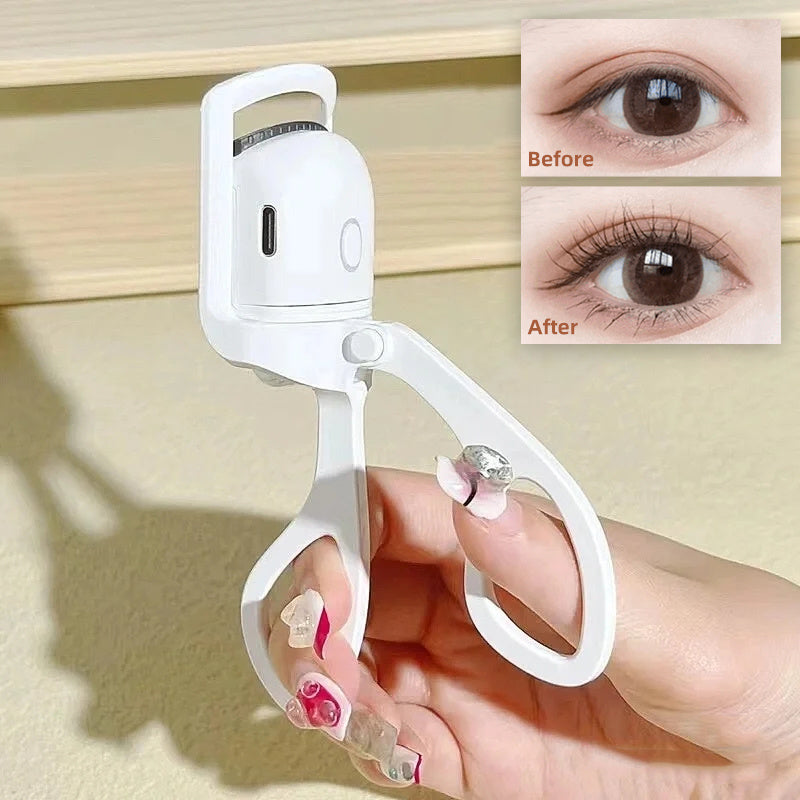 Portable Electric Heated Comb Eyelash Curler - Long Lasting Curls