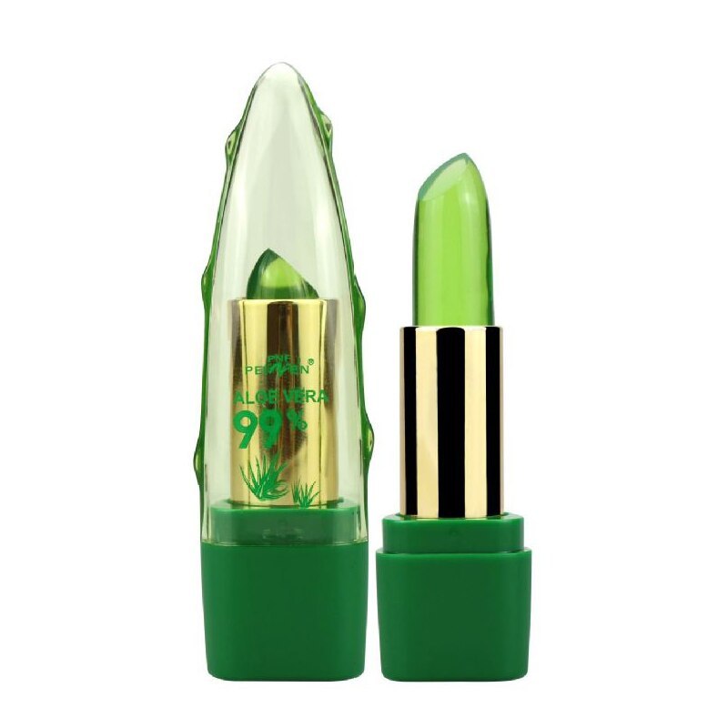 Aloe Vera Gel Color Changing Lipstick Gloss - Moisturizer & Anti-drying - Desalination Fine-grain Lip Blam Care