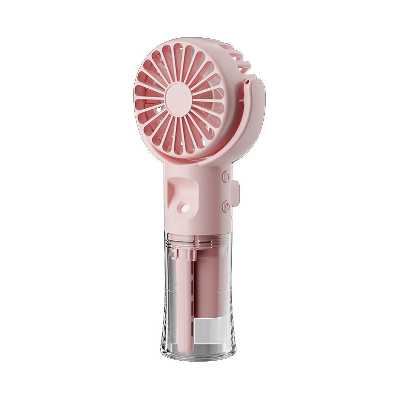 Portable Handheld Spray Fan | 4-Speed Water Spray Mist Fan | Summer Cooling Artifact | USB Charging | Summer Supplies | Outdoor Mini Fan