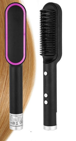 Hair Straightener Hot Comb Negative Ion Curling Tong - Dual-purpose Electric Hair Brush
