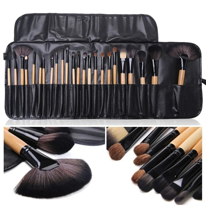 Professional Cosmetics Brushes - 24 Pcs Makeup Brush Set
