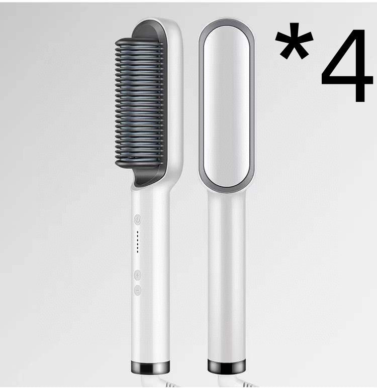 Hair Straightener Hot Comb Negative Ion Curling Tong - Dual-purpose Electric Hair Brush