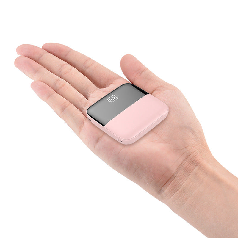 10000mAh Mini Power Bank Portable Charger - On-the-go Charging Solution