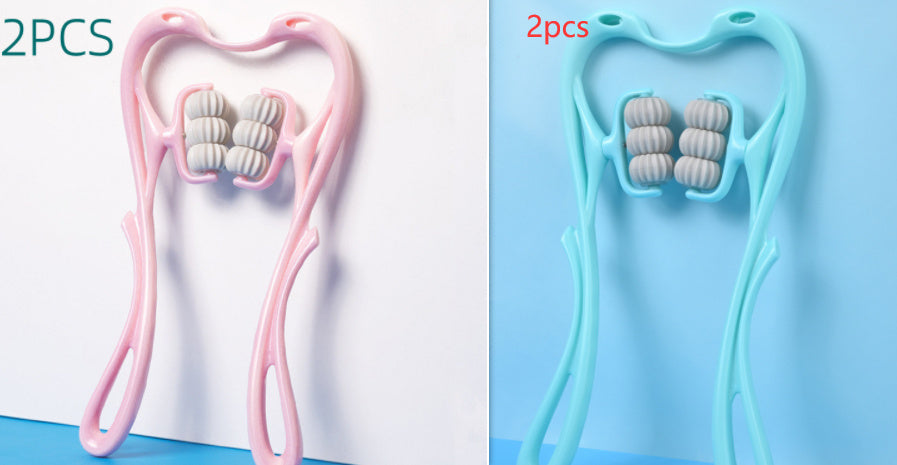 Multifunctional Manual Six-wheel Roller Neck Massager