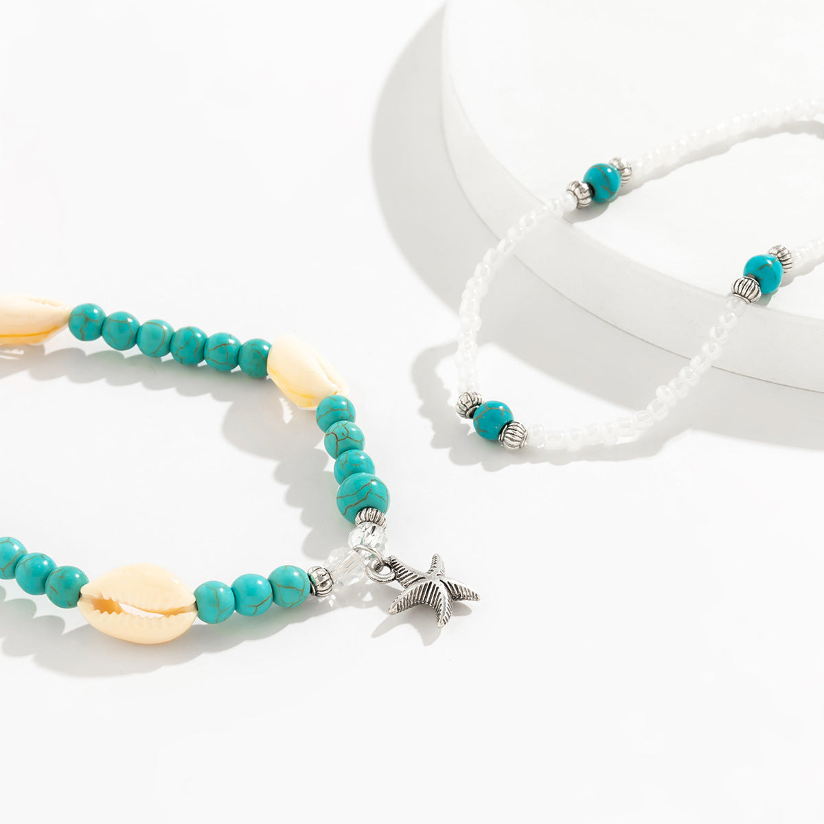 Beach Rhinestone Set Personalized Gravel Anklet