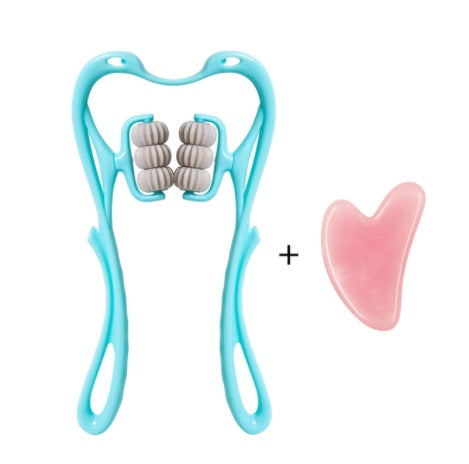Multifunctional Manual Six-wheel Roller Neck Massager