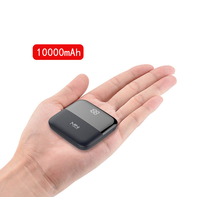 10000mAh Mini Power Bank Portable Charger - On-the-go Charging Solution