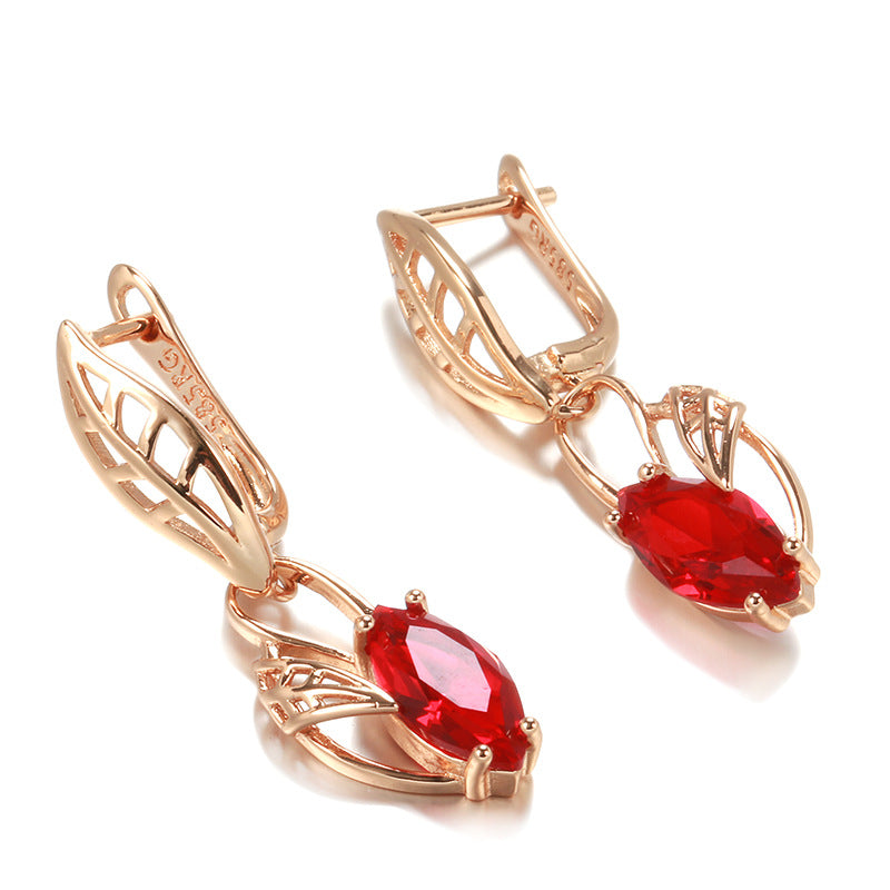 Jacinth Long Wild Women's Earrings