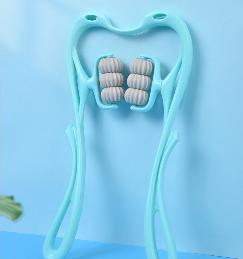 Multifunctional Manual Six-wheel Roller Neck Massager