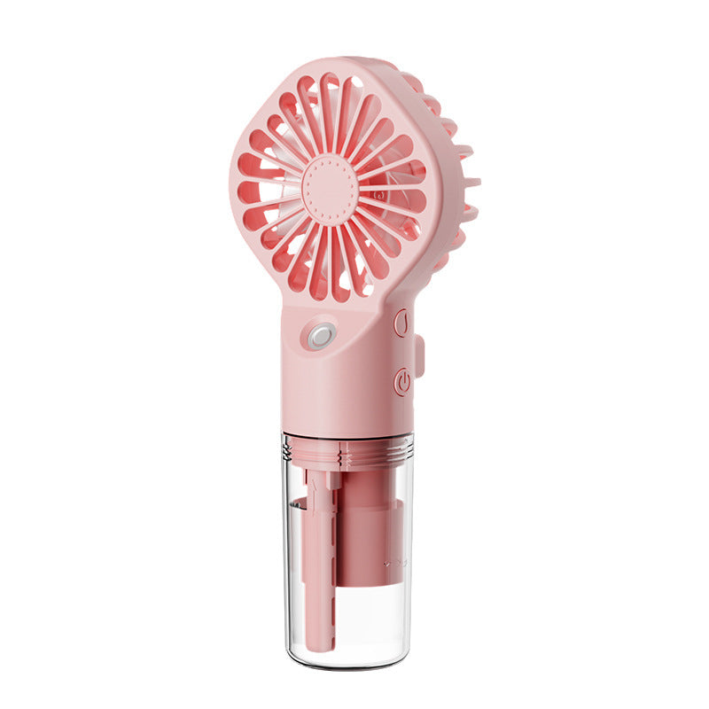 Portable Handheld Spray Fan | 4-Speed Water Spray Mist Fan | Summer Cooling Artifact | USB Charging | Summer Supplies | Outdoor Mini Fan