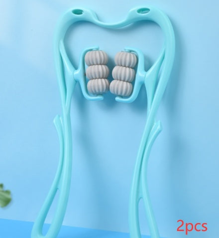 Multifunctional Manual Six-wheel Roller Neck Massager